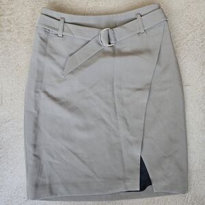 Express Taupe Pencil Skirt with Belt